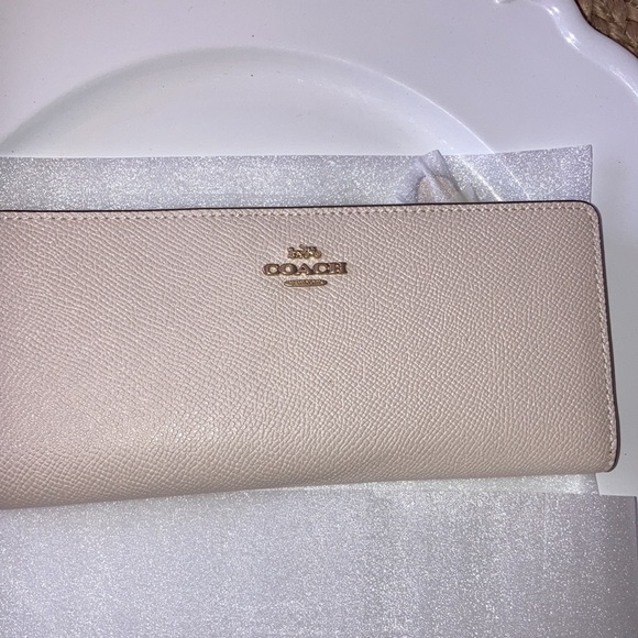 Coach Snap CrossgraIn Leather Slim Wallet - Picture 2 of 8